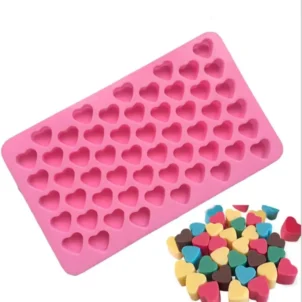 Silicone Mini Heart 55-Cavity Molds