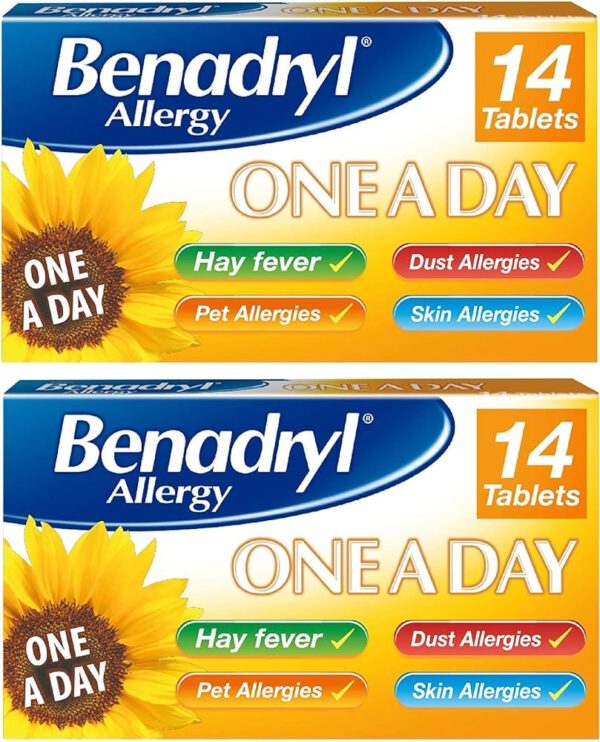 Benadryl 1 a Day 10 Milligram Tablet 14 pieces - Image 2