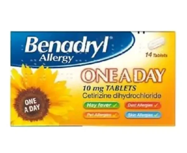 Benadryl 1 a Day 10 Milligram Tablet 14 pieces - Image 3