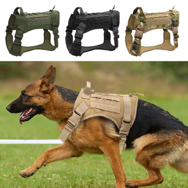 Tactical Dog Harness Military No Pull Pet Harness Vest - Image 5