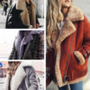 Spot Ebay Amazon Wish Motorcycle Deerskin Velvet Lamb Coat Women's Lapel Fur Cotton Coat