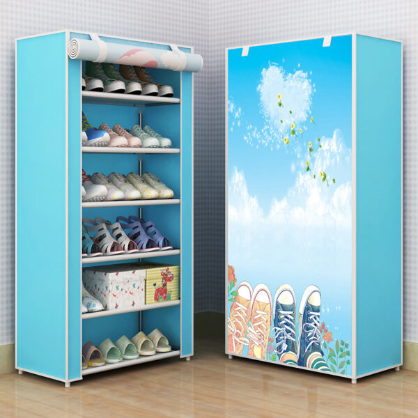 Shoe Rack Rustproof Storage Shoe Cabinet Multi-layer Small Shoe Rack - Image 2