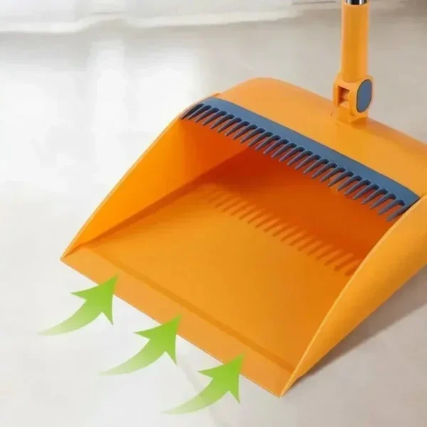 Kitchen office new folding broom dustpan set household cleaning tools non-stick hair dry wet dual-use broom folding set - Image 4