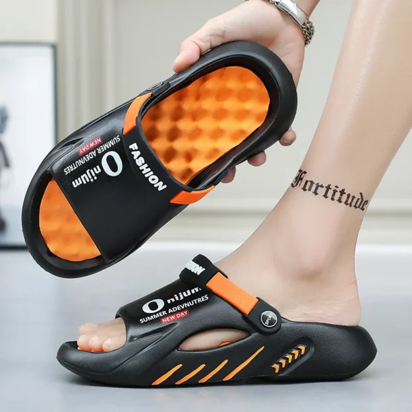 Men Sandals New Summer EVA Soft-soled Platform Slides Slippers Indoor Outdoor Walking Beach Shoes Flip Flops Mens Shoes - Image 5