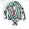 Shemagh Desert Scarf Geometric Jacquard Arab Keffiyeh Turban Shawl Wrap Square Scarves Bandana Head Wraps for Men F3MD