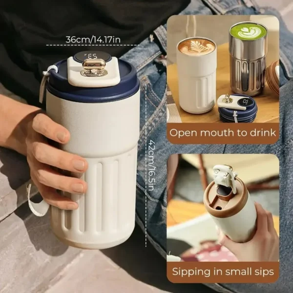 450ml Thermos Bottle Smart Display Temperature 316 Stainless Steel - Image 4