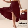 Elegant Flowing Solid-Colored Midi Skirt With Ruffle Trim - Image 6