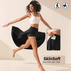 Elegant Flowing Solid-Colored Midi Skirt With Ruffle Trim