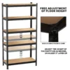 Garage Shelving Unit 5 Tier Heavy Duty Storage Rack UK - Image 2