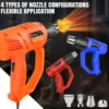 2000W Heavy Duty Heat Gun Kit – Adjustable Temperature with 4 Nozzles (DIY & Professional)