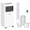 HOMCOM Mobile Air Conditioner White W/ Remote Control Cooling Ventilating 557W - Image 2