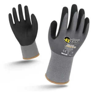 1/5 Pairs Nylon PU Nitrile Safety Coating Work Gloves Mechanic 15 Gauge Working Gloves Palm Coated Gloves