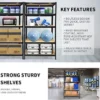 5 Tier Heavy Duty Metal Shelving Unit – Adjustable Garage & Storage Rack (875KG Capacity) - Image 3