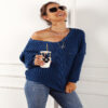 Women’s Knitted Sweater – Autumn Winter Warm Casual Pullover (Long Sleeve) - Image 2