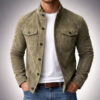 Vintage Single-breasted Jacket Men's Casual Motorcycle Faux Suede Tops - Image 3