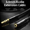 3.5mm AUX Extension Cable – Male to Female Audio Jack Extender for Car, Phone, Headphones & Speakers
