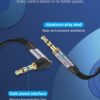 Vention Jack 3.5mm Aux Cable Male to Male 3.5mm Audio Cable Jack for JBL Xiaomi One plus Headphones - Image 6