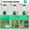 600ML Portable Blender Personal Blender For Shakes Smoothie Maker Fruit Juicer - Image 5