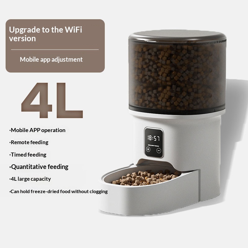 Pet Automatic Feeder Mobile Phone WiFi Remote Timed Feeding - Image 7
