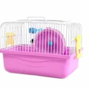 Small Hamster Cage with Wheel, Bottle & Accessories
