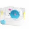 Small Hamster Cage with Wheel, Bottle & Accessories - Image 2