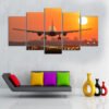 Airplane Sunset Takeoff HD Canvas - Image 3