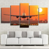Airplane Sunset Takeoff HD Canvas - Image 5