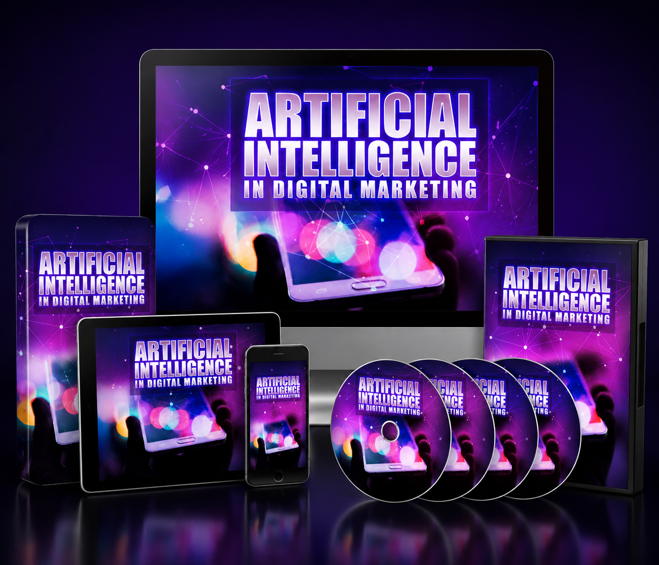 AI Marketing Masterclass digital training bundle cover image