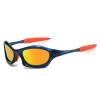 Yellow and black wrap around sport sunglasses