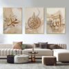 Gold Marble Fluid Abstract Poster Canvas Painting