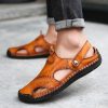 Men's Closed Toe Sandals Summer Adjustable Slides Slippers Fashion Beach Shoes - Image 6