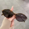 Oval frame fashion sunglasses for women