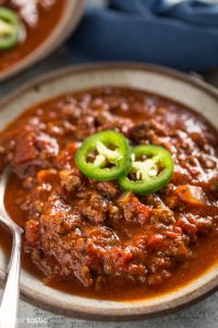 11.Keto Beef Chili Recipe