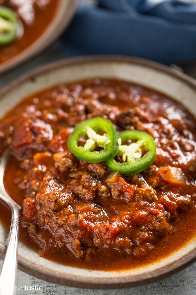 11.Keto Beef Chili Recipe