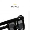 Fashion full frame UV400 sunglasses in black and brown