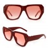 Orange square full frame fashion sunglasses