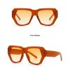Unisex square sunglasses with UV400 protection