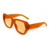 Stylish orange frame sunglasses with dark lenses
