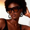 Trendy unisex square sunglasses with UV protection