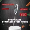 Instant read digital food temperature probe