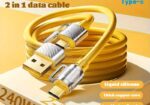 240W Super Fast Charging 2-in-1 Data Cable Type-C to Type-C Cable USB to Type-C for Samsung Huawei Xiaomi Vivo Oppo Quick Charger USB C