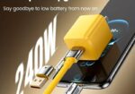 240W Super Fast Charging 2-in-1 Data Cable Type-C to Type-C Cable USB to Type-C for Samsung Huawei Xiaomi Vivo Oppo Quick Charger USB C
